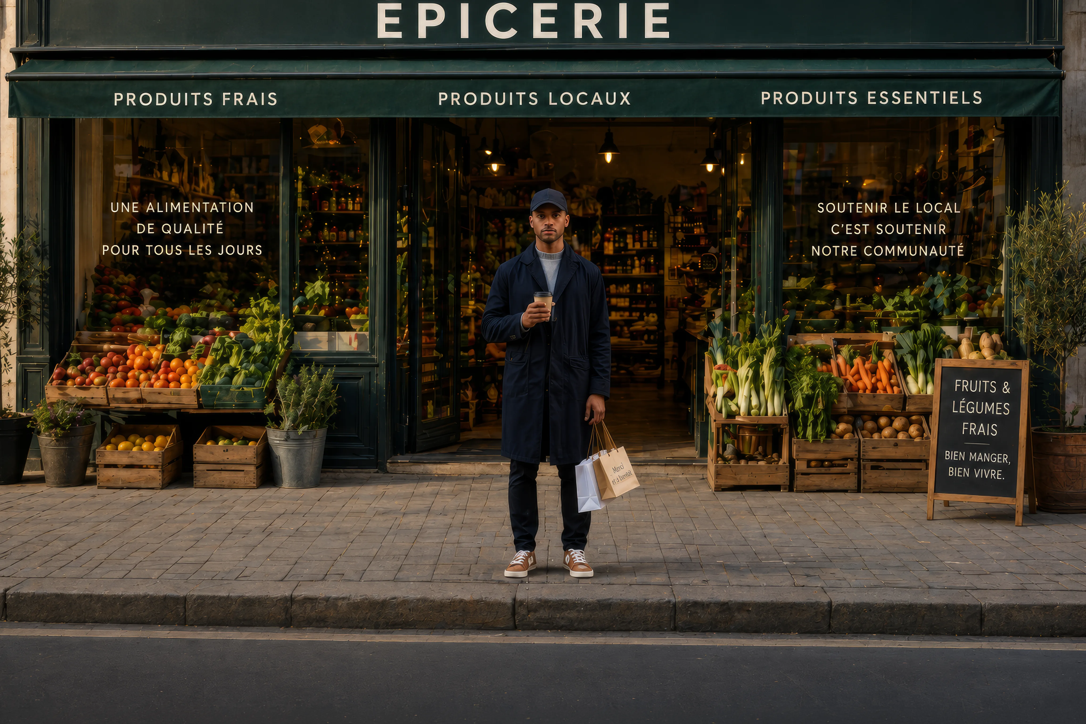 Marché de produits locaux